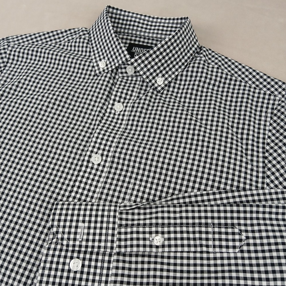Under 510 XS Mens Shirt Button‎ Down Long Sleeve Check Pattern Slim 18x26